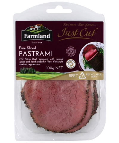 Farmland Just Cut Beef Pastrami 100g
