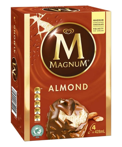 Magnum Ice Cream Almond 428ml 4's