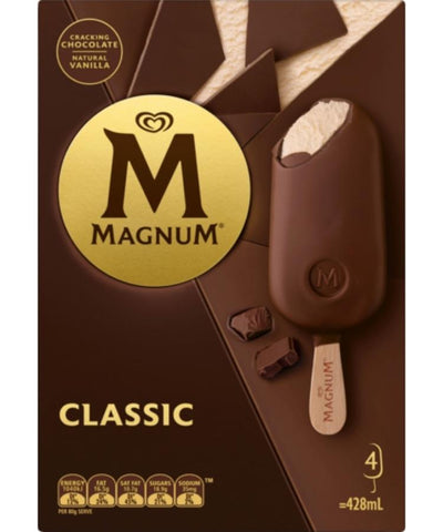 Magnum Ice Cream Classic 428ml 4's