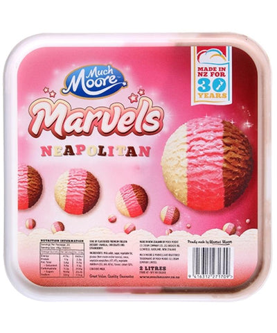 Much Moore Ice Cream Marvels Neapolitan 2L