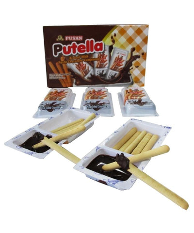 Pusan Putella Stick Biscuit With Choco Dip 11g 20's