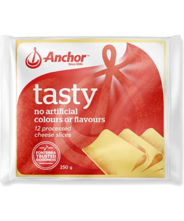 Anchor Sliced Cheese Tasty 250g