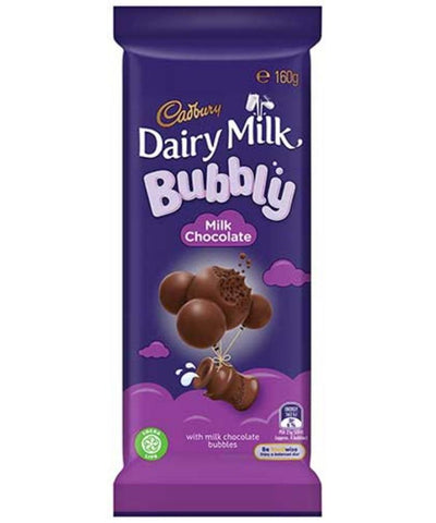 Cadbury Bubbly Milk Chocolate 160g