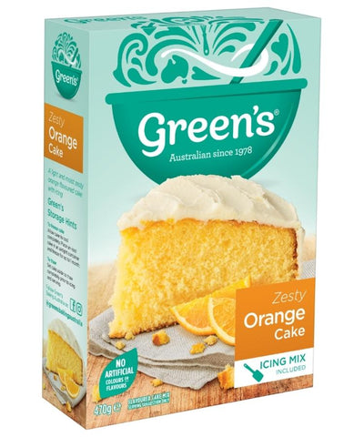 Greens Zesty Orange Cake Mix 470g