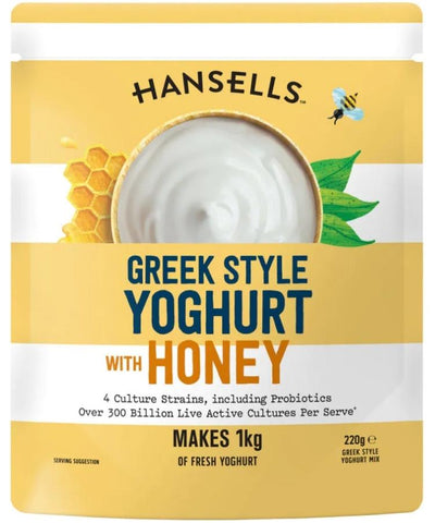 Hansells Greek Style Yoghurt With Honey 220g
