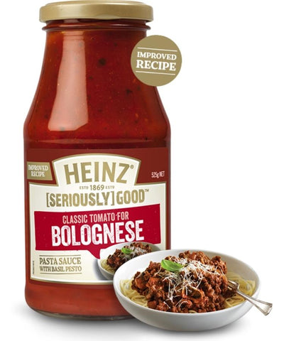 Heinz Bolognese Classic Tomato Pasta Sauce 500g