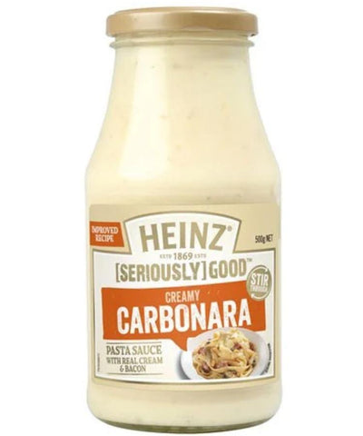 Heinz Carbonara Creamy Pasta Sauce 500g