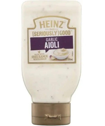 Heinz Mayonnaise Garlic Aioli Squeeze 295ml