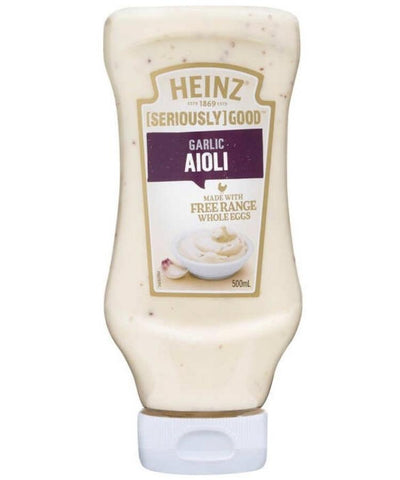 Heinz Mayonnaise Garlic Aioli Squeeze 500ml