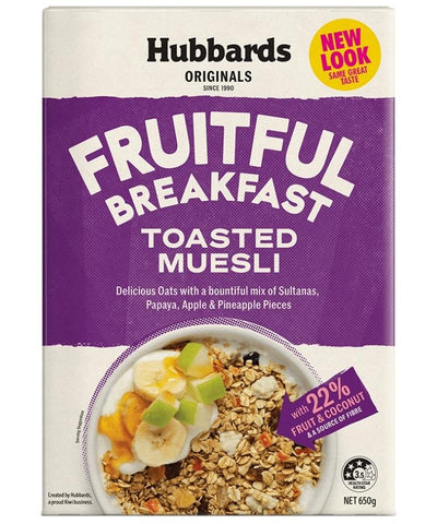 Hubbards Fruitful Breakfast Toasted Muesli 650g