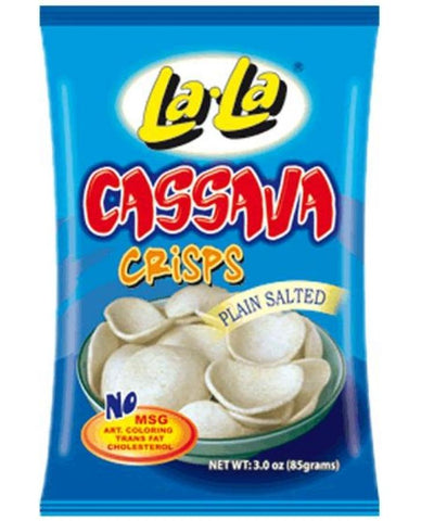 Lala Cassava Crisps Plain Salted 85g