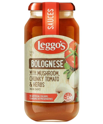 Leggo's Bolognese With Mushroom Pasta Sauce 500g