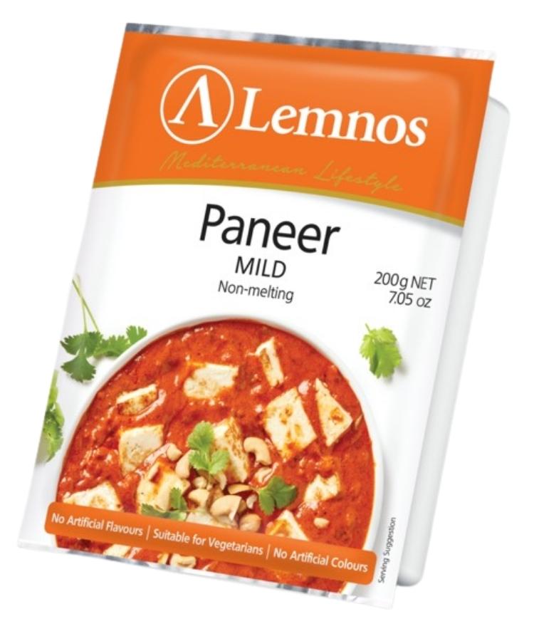 Lemnos Paneer Mild Non-Melting Cheese 200g