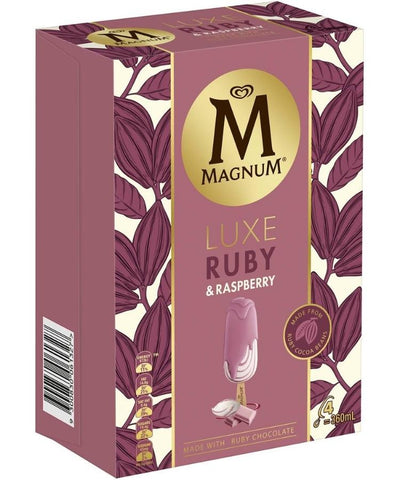 Magnum Ice Cream Luxe Ruby & Raspberry 360ml 4's
