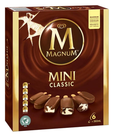 Magnum Ice Cream Mini Classic 360ml 6's