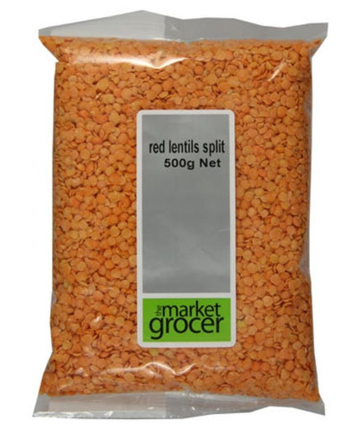 Market Grocer Red Lentils Spit 500g