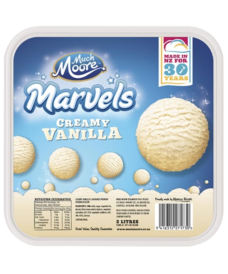 Much Moore Ice Cream Marvels Creamy Vanilla 2L