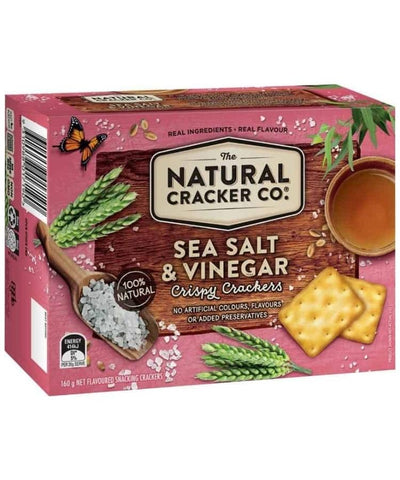 Natural Cracker Co. Sea Salt & Vinegar 160g