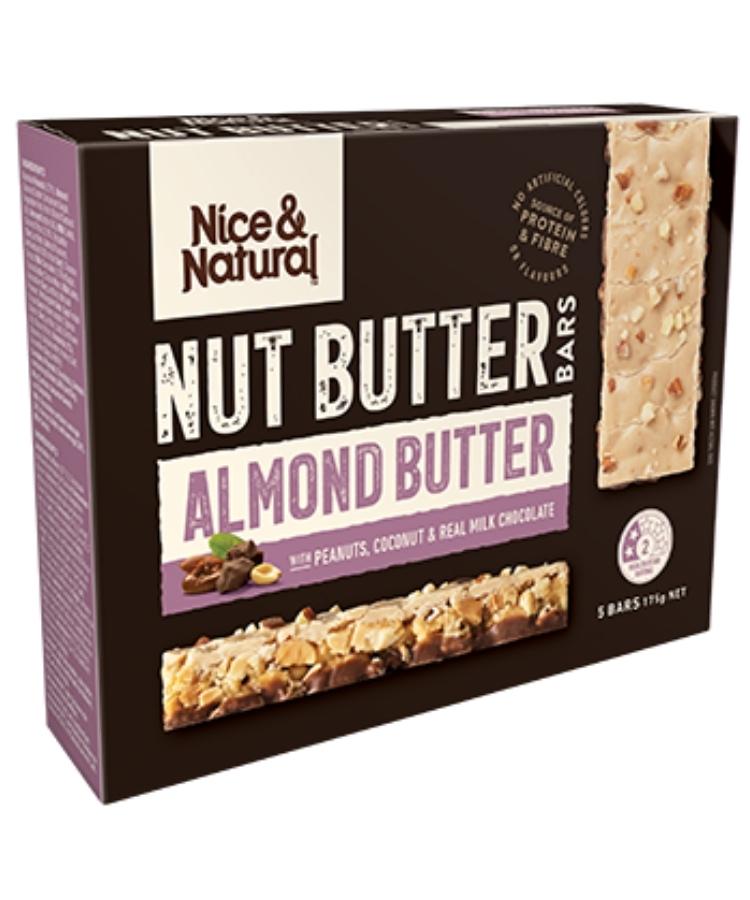 Nice & Natural Nut Butter Bars Almond Butter 175g 5's