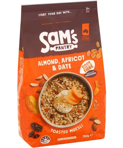 Sams Pantry Almond, Apricot & Date Toasted Muesli 750g
