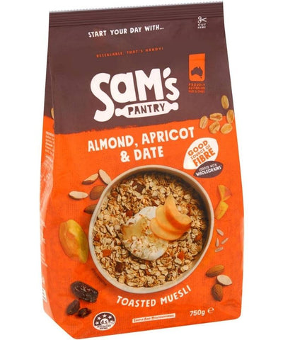 Sams Pantry Almond, Apricot & Date Toasted Muesli 750g