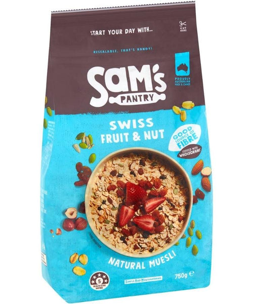 Sams Pantry Swiss Fruit & Nut Toasted Muesli 750g
