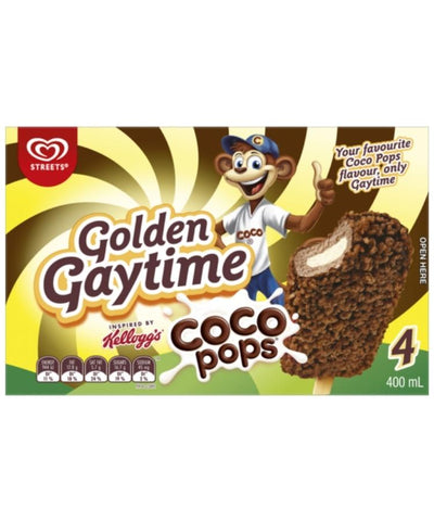 Streets Ice Cream Golden Gaytime Coco Pops 400ml 4's