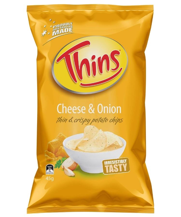 Thins Potato Chips Cheese & Onion 45g