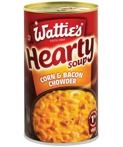Watties Heart Soup Corn & Bacon Chowder 535g