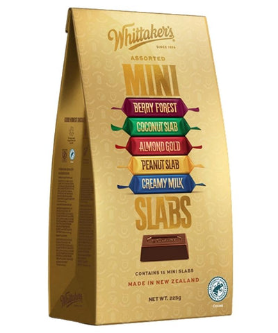 Whittakers Assorted Mini Slabs 225g