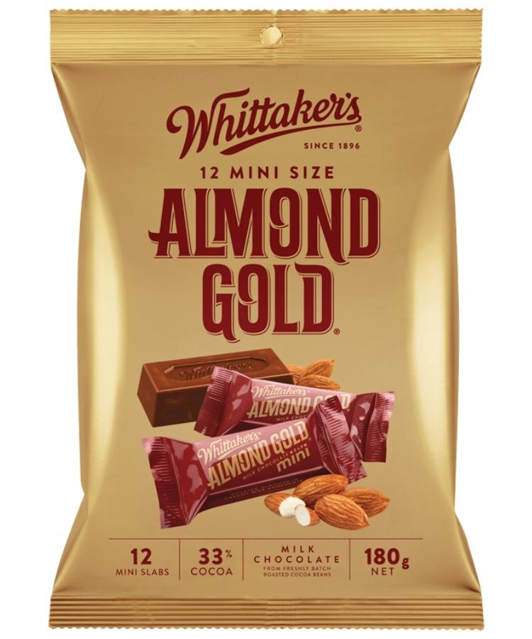 Whittakers Mini Almond Gold 180g
