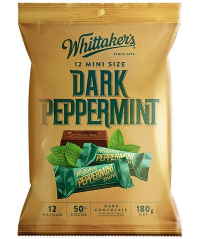 Whittakers Mini Dark Peppermint 180g