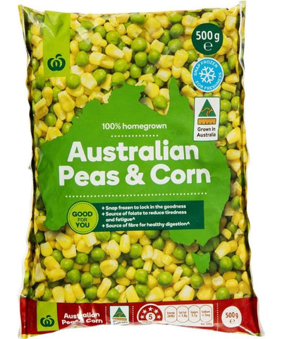 Woolworths Australian Peas & Corn 500g