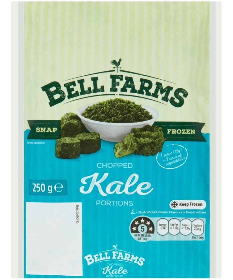 Woolworths Bell Farms Chopped Kale 250g