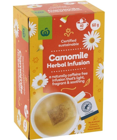 Woolworths Camomile Herbal Infusion Tea 60g 40's
