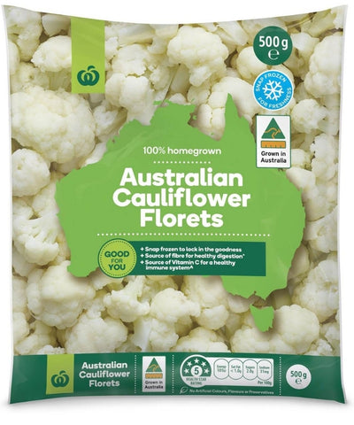 Woolworths Cauliflower Florets 500g