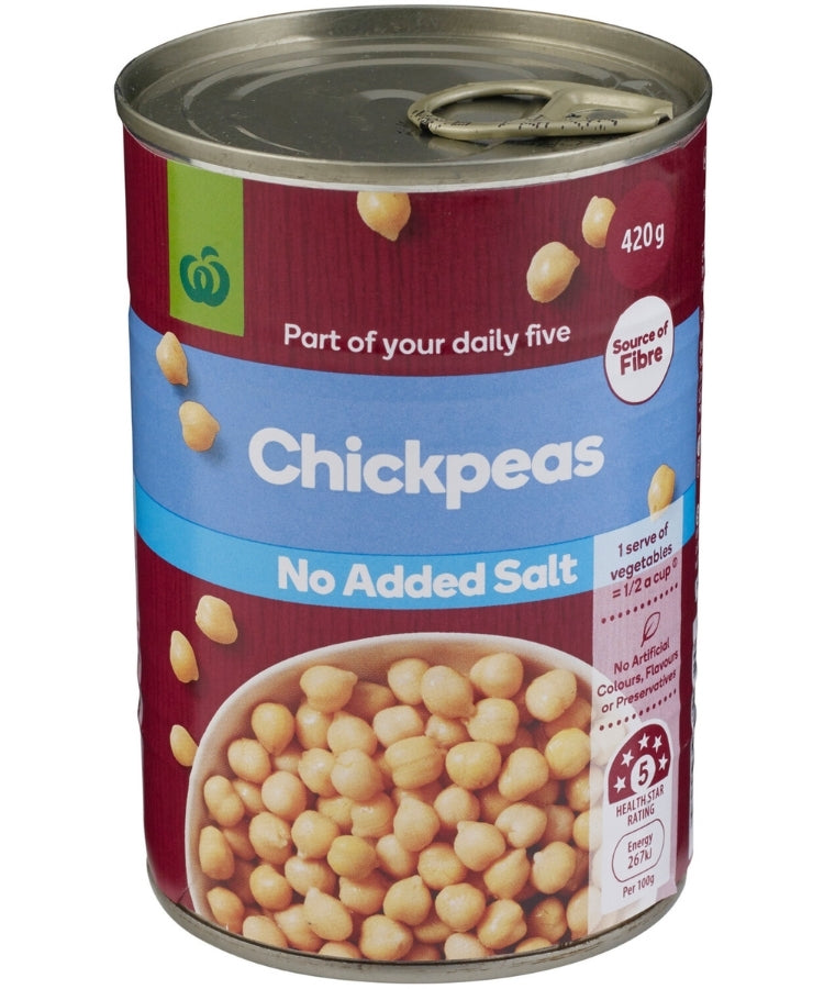 Woolworths Chickpeas 420g