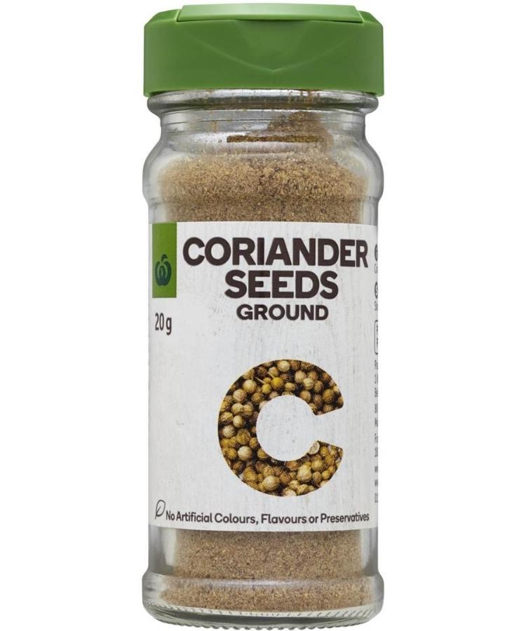 Woolworths Coriander Seeds Ground Spices 20g