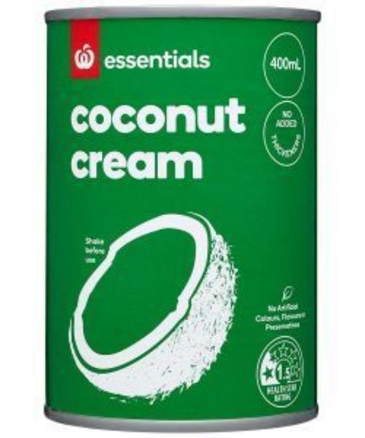 Woolworths Essentials Coconut Cream 400ml