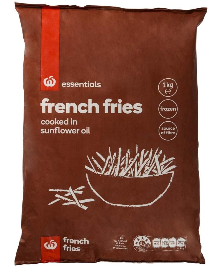 Woolworths Essentials French Fries 1Kg
